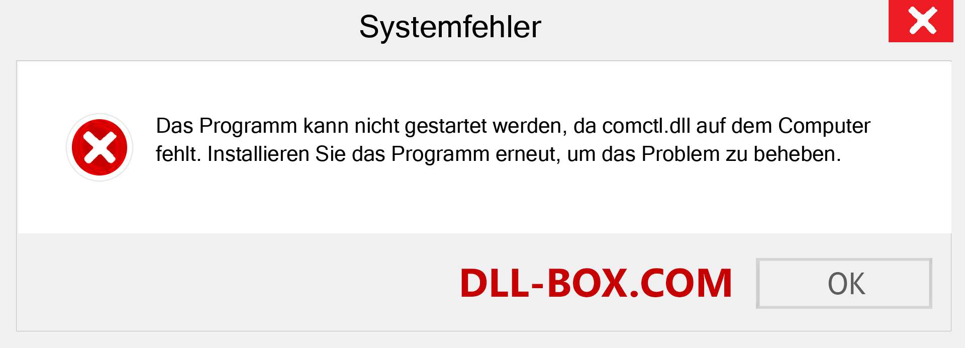 comctl.dll-Datei fehlt?. Download für Windows 7, 8, 10 - Fix comctl dll Missing Error unter Windows, Fotos, Bildern